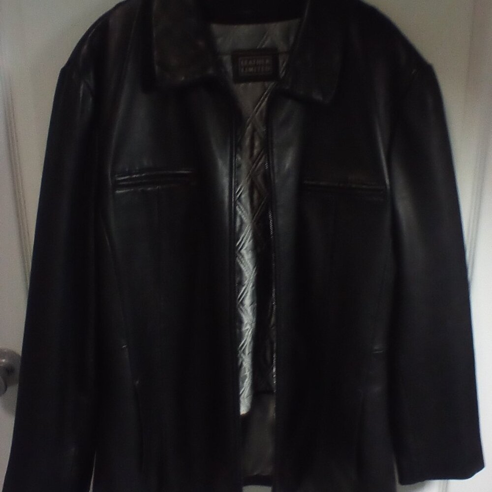 Ladies, Leather Limited black jacket
